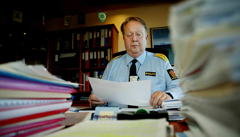 Tidligere politimester Olav Sønderland er død. Her er han avbildet i 2004.