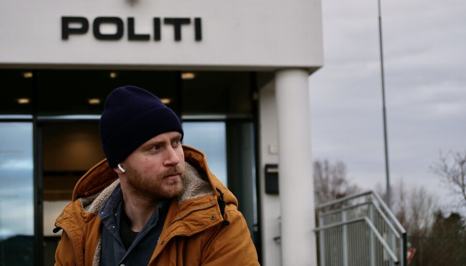 BEL UTSATT FOR HEPATITT C-SMITTE: Politimannen Frank Bornø Olufsen i Sør-Vest politidistrikt ble spyttet i ansiktet av en person som hadde hepatitt C.