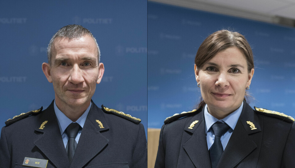 Nils Kristian Moe, politimester i Trøndelag, og Ellen Katrine Hætta, politimester i Finnmark, mener dårlig økonomistyring ikke skal lønne seg ved at man sentralt dekker opp for et merforbruk.