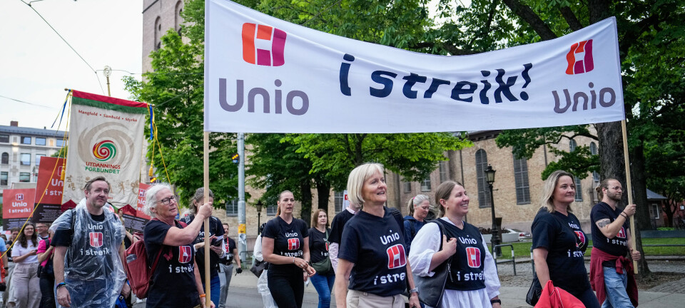 Streikemarkering i Oslo: – Gir et ansikt til kompetansen som staten ikke tar på alvor