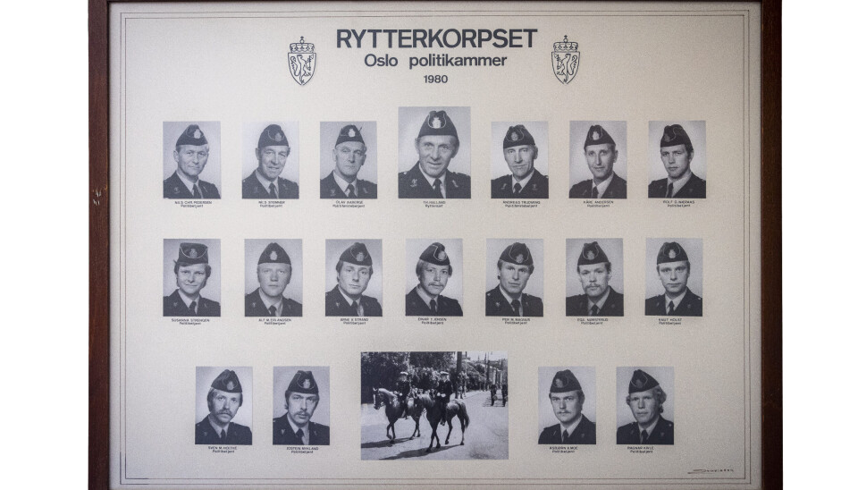 MANNSDOMINERT: Kjønnsbalansen i Rytterkorpset har blitt snudd på hodet siden Rolf hadde sin
første arbeidsdag.