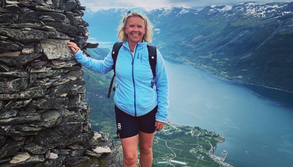 PÅ TOPP: I fjor tok politimester Ida Melbo Øystese toppturen til Dronningstien i Hardanger.