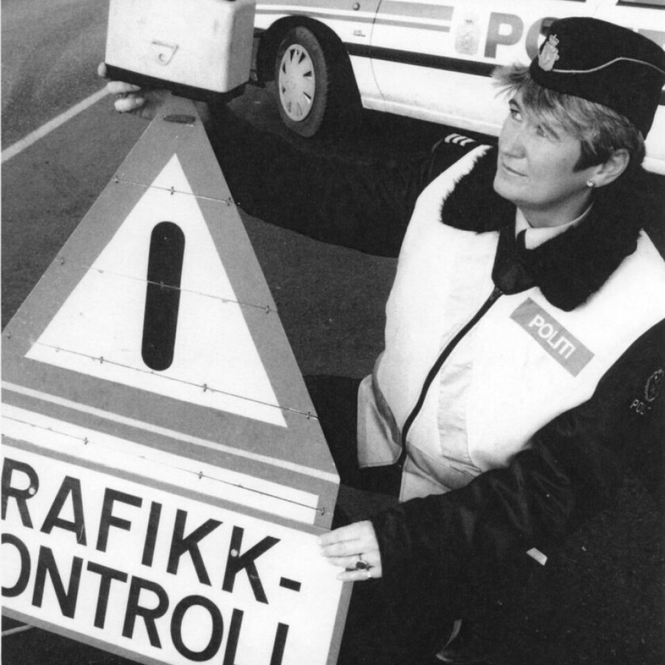 KONTROLL: Bildet er en kopi hentet fra Utrykningspolitiets fotosamling og er tatt en gang på 80-tallet.