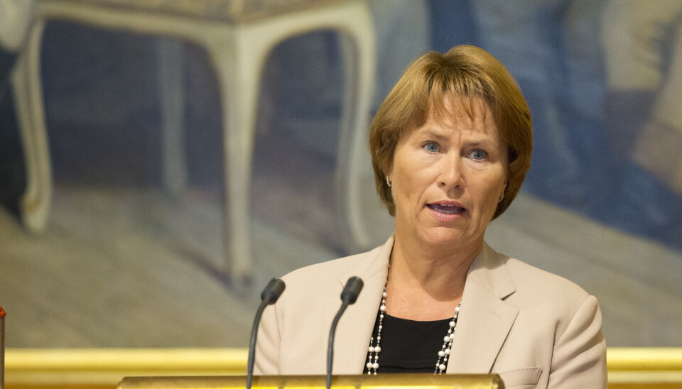 Grete Faremo (Ap) den gang hun var justisminister.