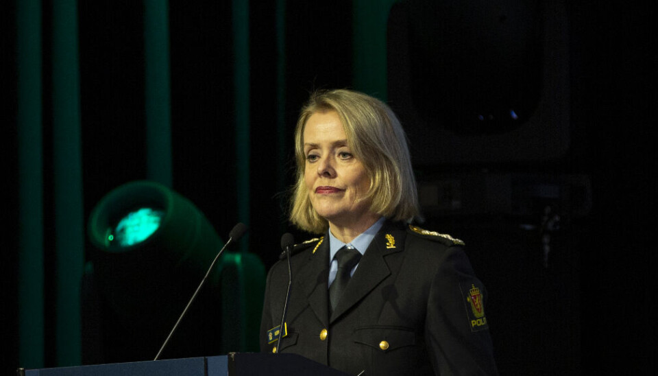 Politidirektør Benedicte Bjørnland under Politiets Fellesforbunds (PF) landsmøte 2024.