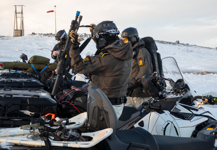 Beredskapstroppen på øvelse i Finnmark.