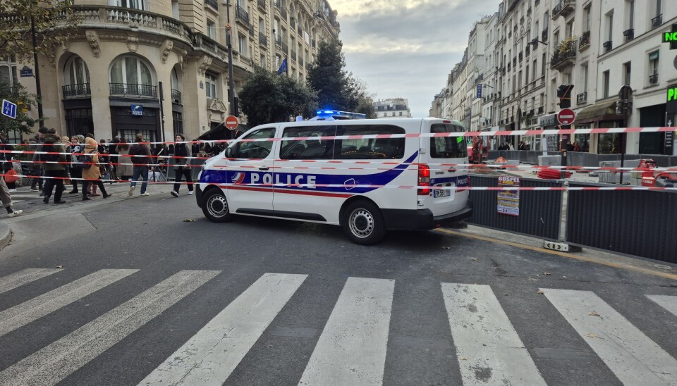 Politibil i Paris. Bildet er et illustrasjonsfoto.