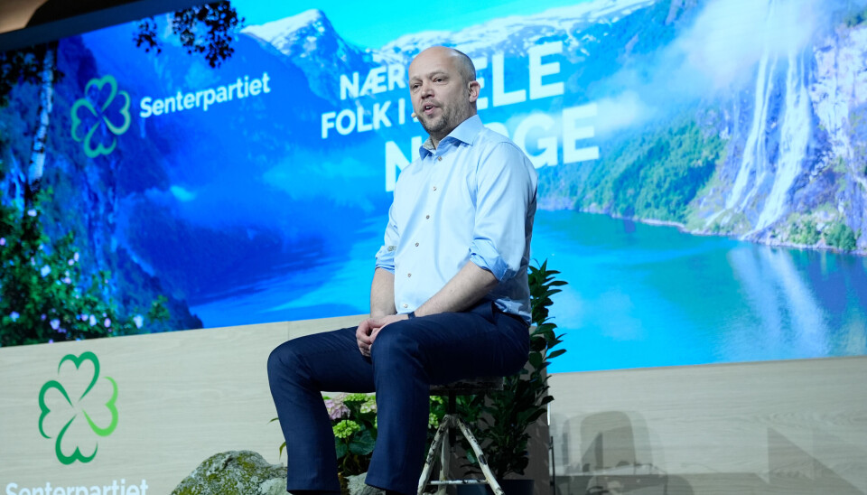 Haugesund:Trygve Slagsvold Vedum holder landsmøtetalen på Senterpartiets landsmøte i Haugesund.