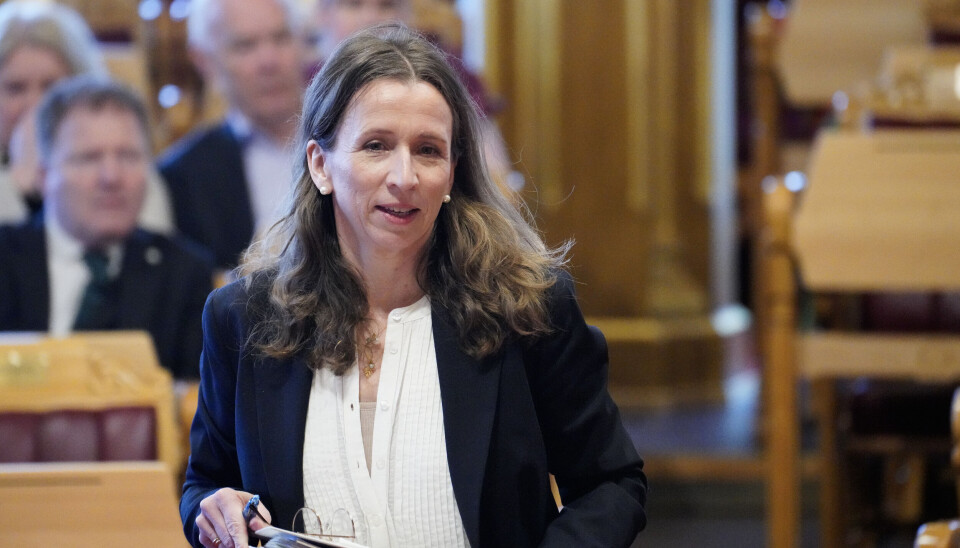 Justis- og beredsskapsminister Astri Aas-Hansen i muntlig spørretime på Stortinget onsdag.