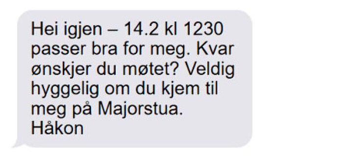 Justisdepartementet nektet politidirektøren å møte lederen for justiskomiteen