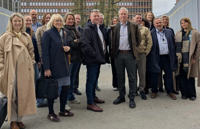 Forhandlingsutvalget i Unio stat før dagens forhandlingsstart.