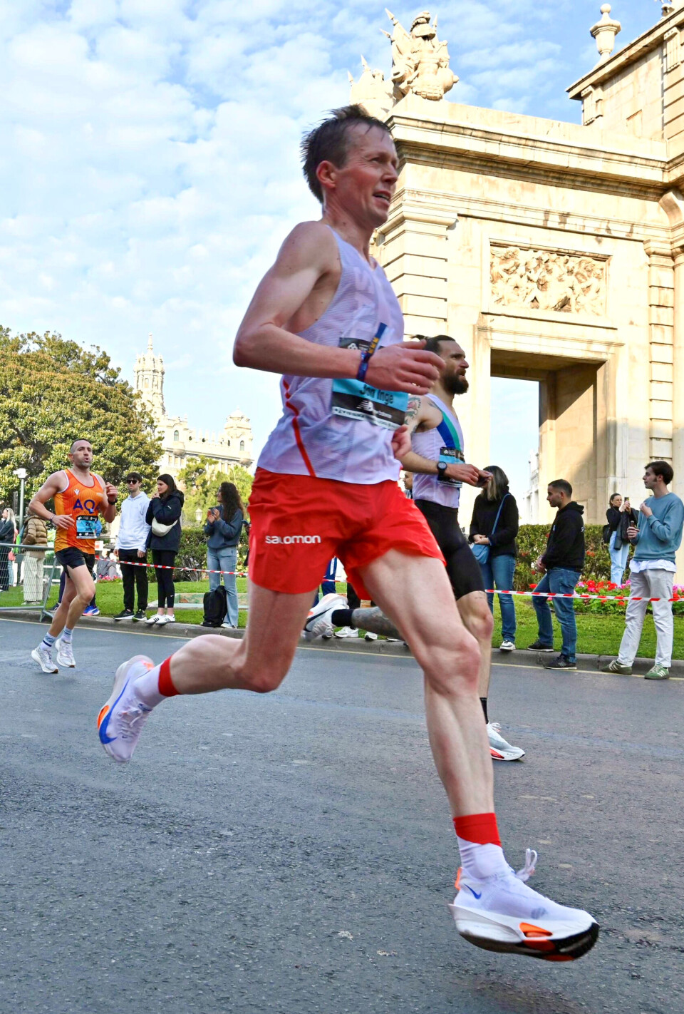 Påtalejurist Jon Inge Engesmo under Valencia maraton i 2024.