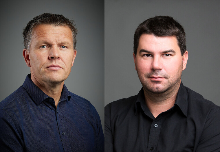 Oddgeir Høyekvam og Jan Erik Bresil i Norsk Narkotikaforebyggende forening.