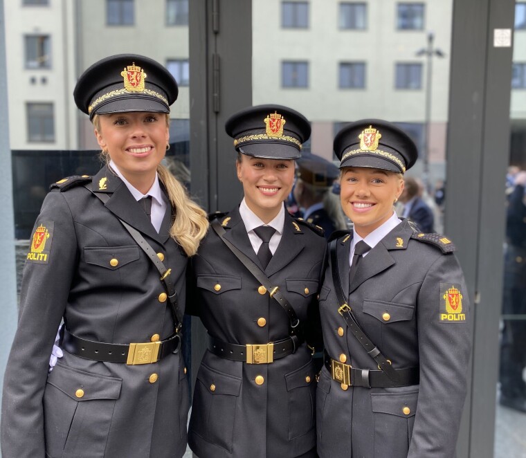 Ine Linnea Lauritsen, Sofie Varmedal og Siri Elise Bjørgan.