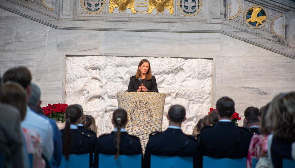 Justis- og beredskapsminister, Astri Aas-Hansen