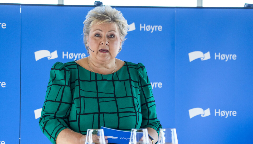 Erna Solberg.