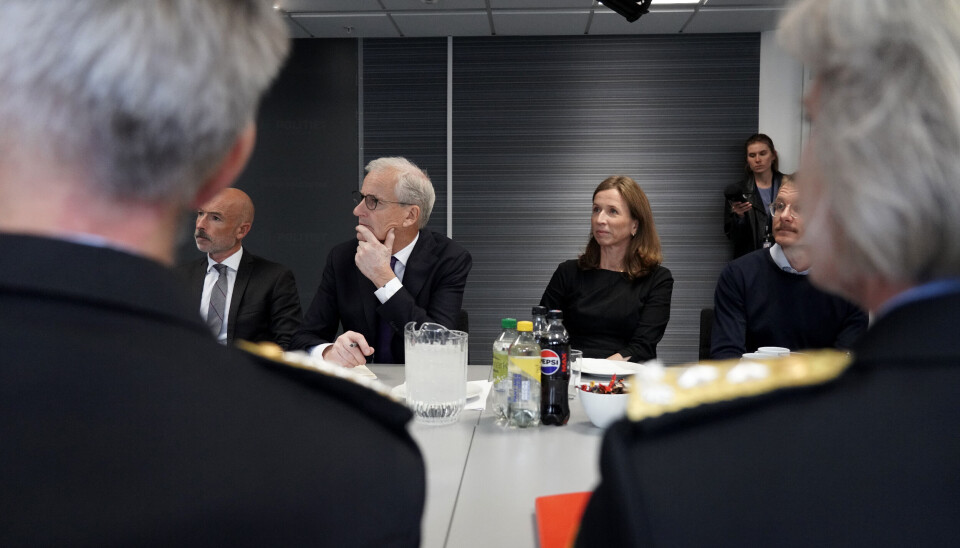 Statsminister Jonas Gahr Støre og justis- og beredskapsminister Astri Aas-Hansen deltok på et møte med politiet på politihuset på Grønland i Oslo.