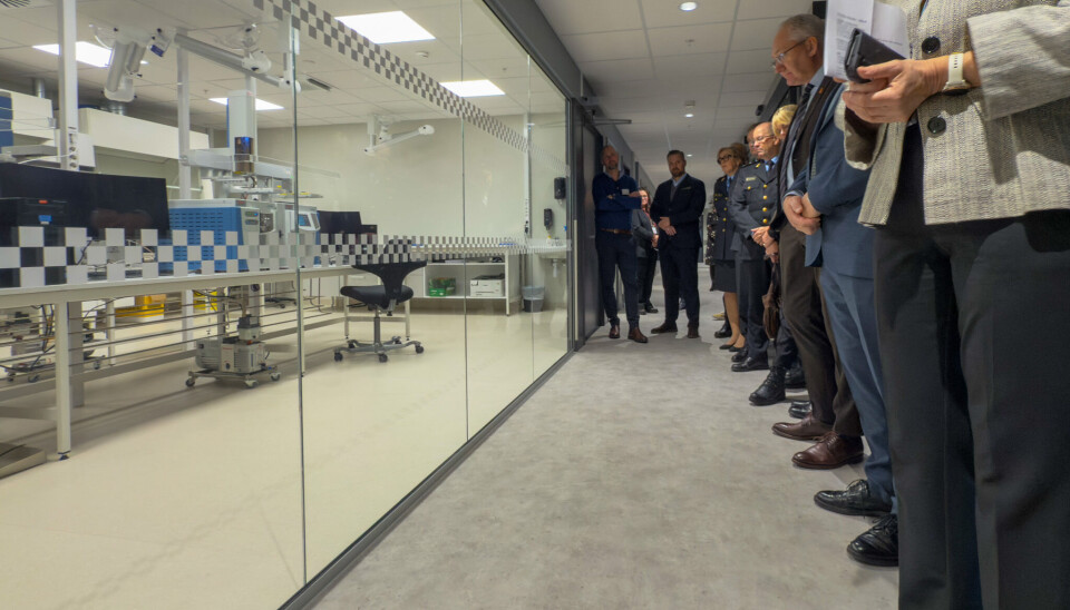 I narkotikaavsnittet fikk gjestene se rommene hvor rusmidlene oppbevares og analyseres.